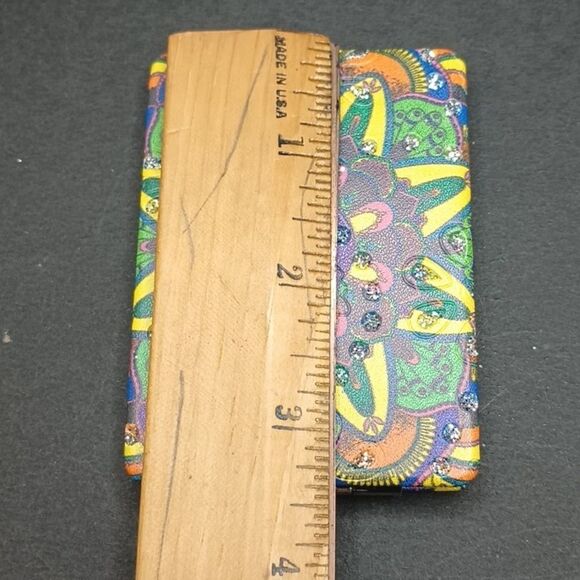 EVIL Eye of protection compact mirror case Ethnic travel Mandala looking glass - Picture 3 of 5